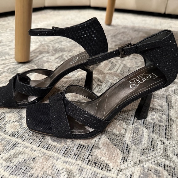 Franco Sarto Glittery Black Heels - Picture 6 of 6